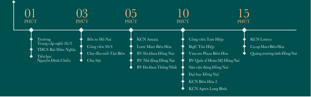 Kết nối tiện ích xung quan thuận lợi từ dự án căn hộ Biên Hòa Universe Complex
