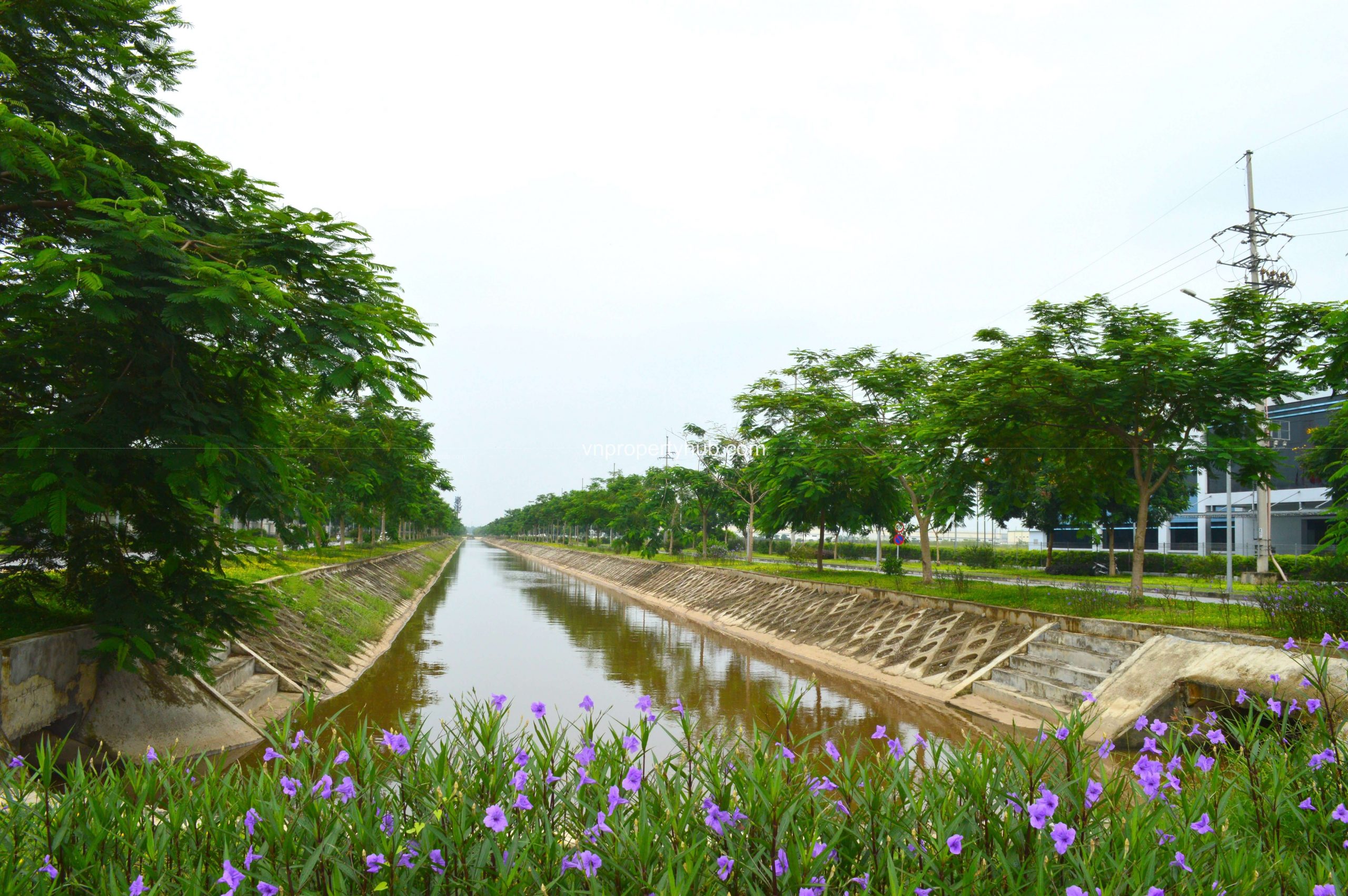 Hình ảnh hệ thống thoát nước mưa Khu công nghiệp VSIP Bắc Ninh