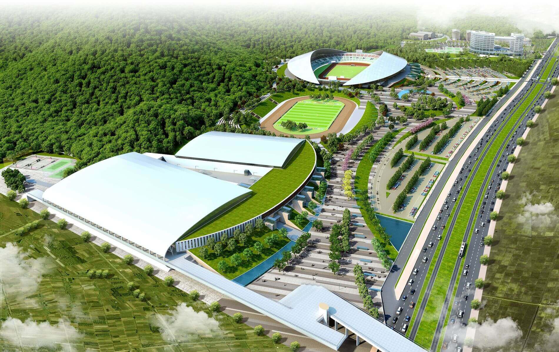 Hình ảnh tham khảo Khu liên hợp thể thao Dự án Centa Bắc Ninh