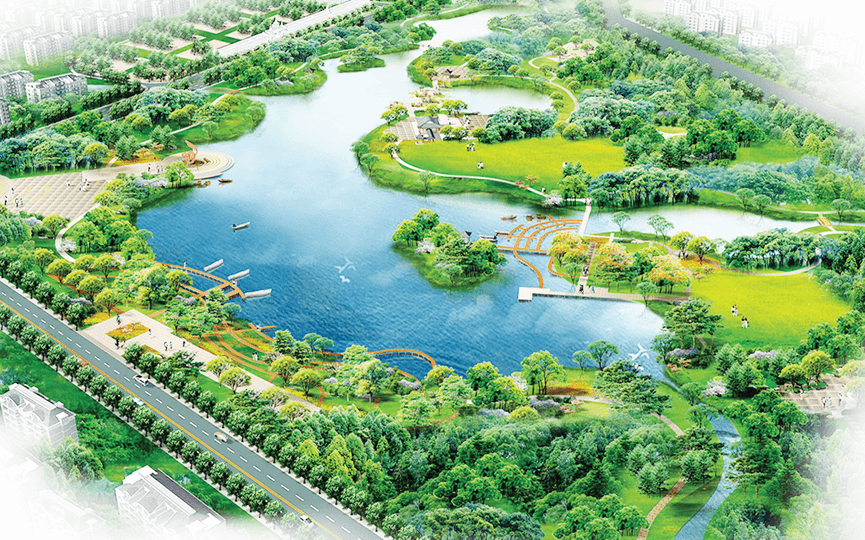Công viên trung tâm 10 ha tại khu đô thị Phú Mỹ Quảng Ngãi