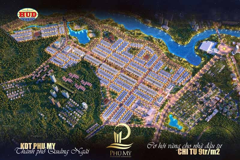 Phối cảnh dự án Khu đô thị Phú Mỹ Quảng Ngãi 
