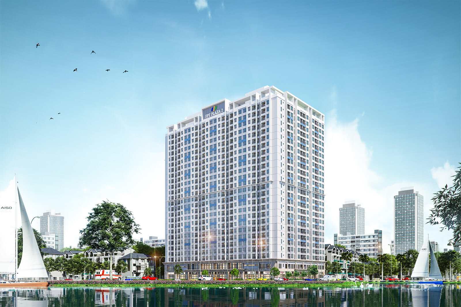 Phối cảnh tổng thể dự án căn hộ FPT Plaza 2 Đà Nẵng 