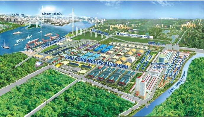 Phối cảnh Khu công nghiệp Bình Minh