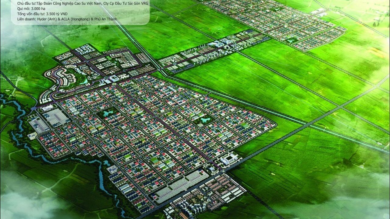Phối cảnh dự án Khu công nghiệp Phước Đông Tây Ninh