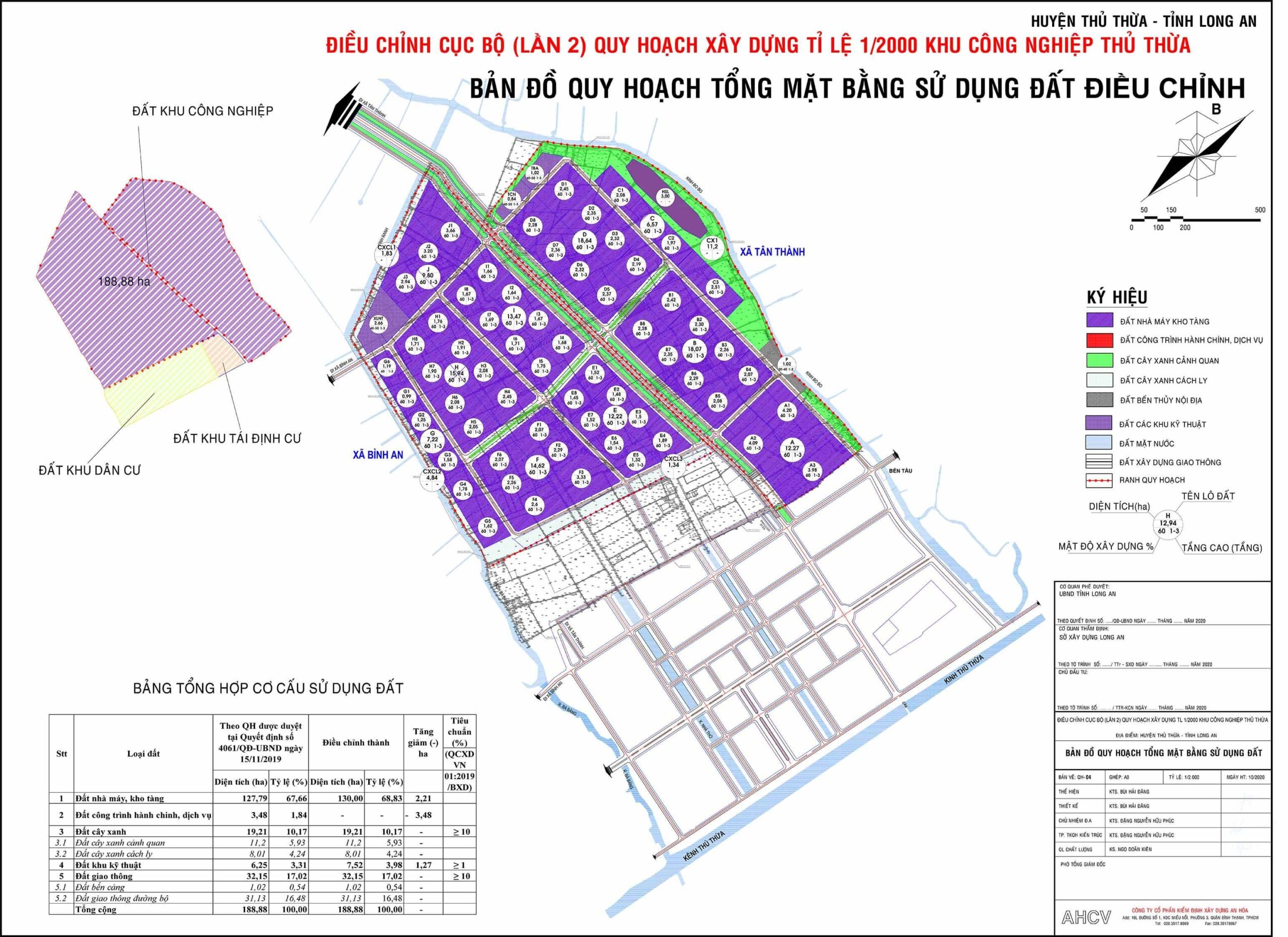 Bản đồ quy hoạch dự án KCN Thủ Thừa