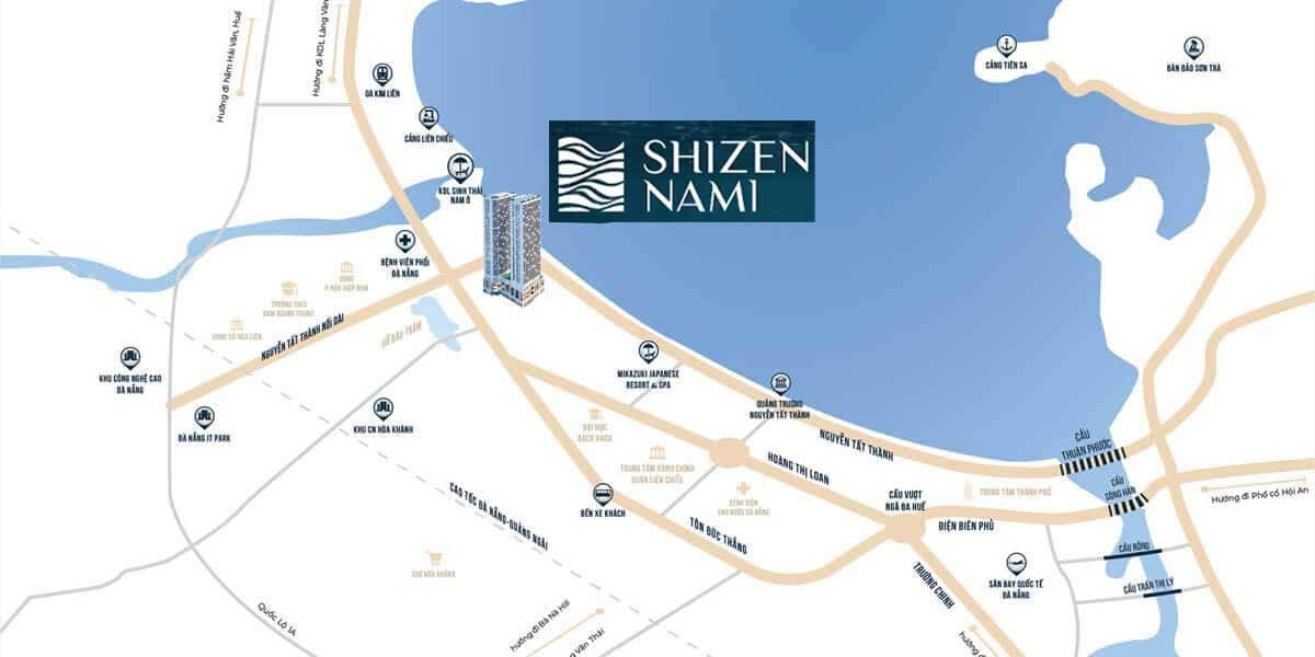 Vị trí dự án căn hộ Shizen Nami