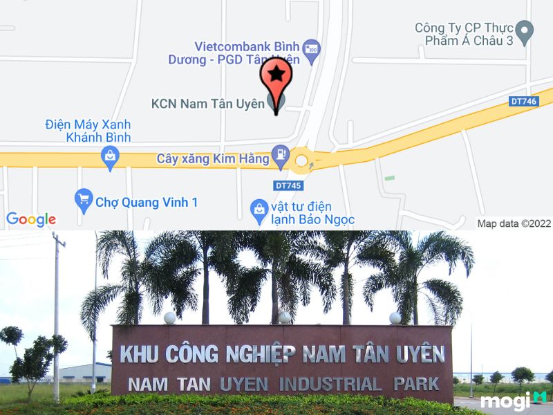 Vị Trí KCN Nam Tân Uyên