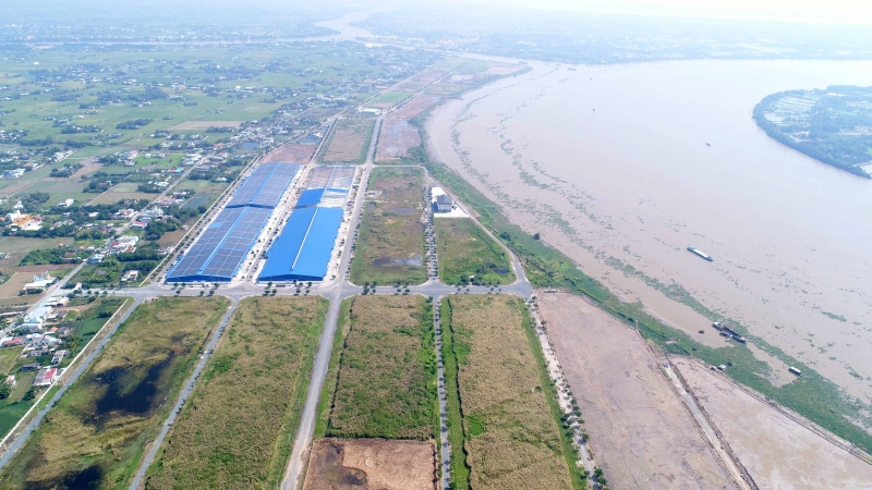 Hình tổng quan khu công nghiệp Cầu cảng Phước Đông