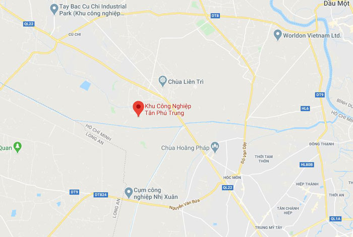 Vị trí đắc địa của KCN Tân Phú Trung