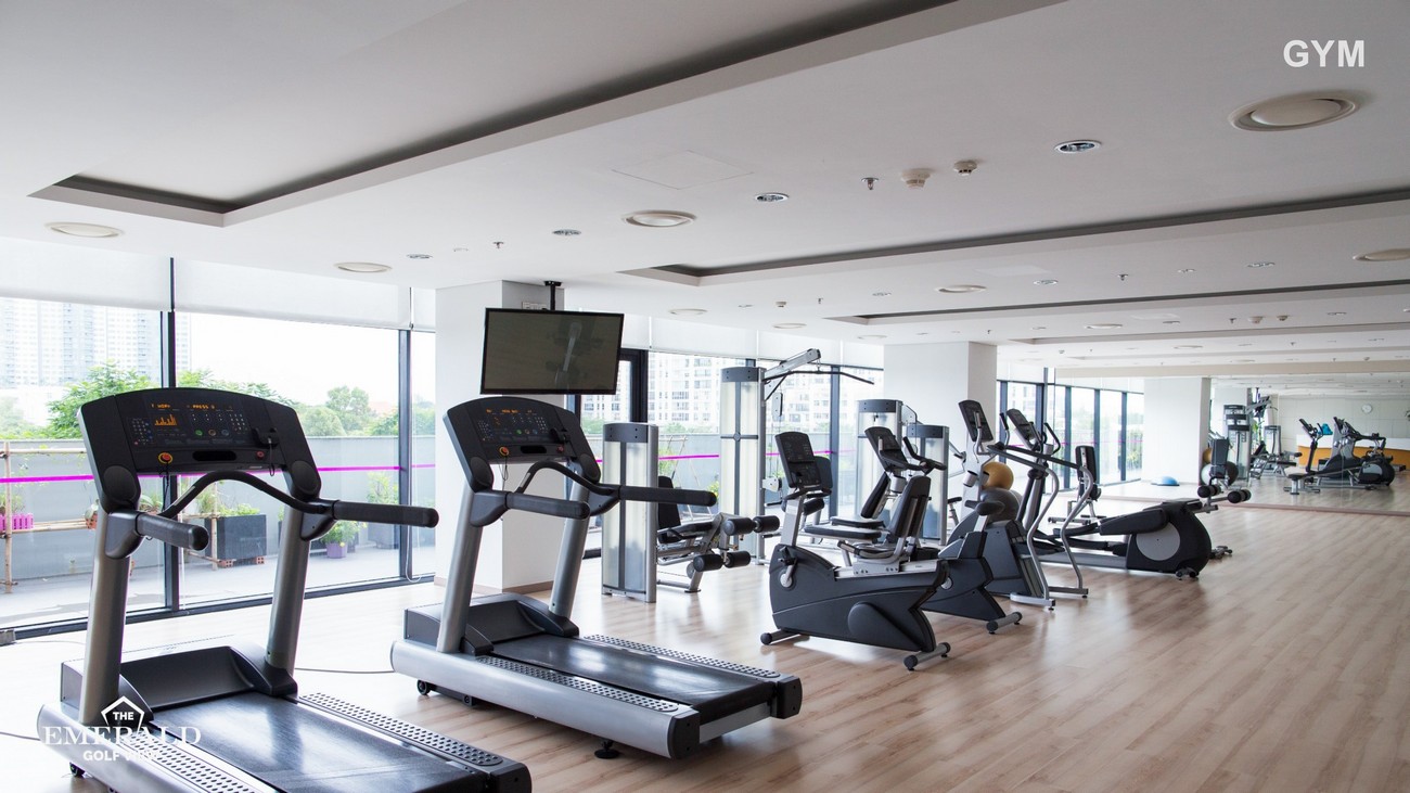 Phòng Gym The Emerald Golf View rèn luyện sức khỏe